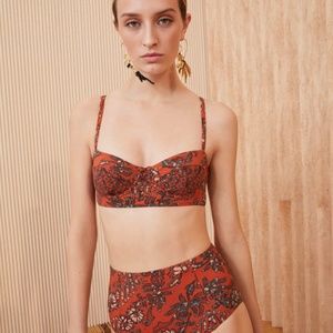 BNWT Ulla Johnson Zahara bikini top and bottom size L